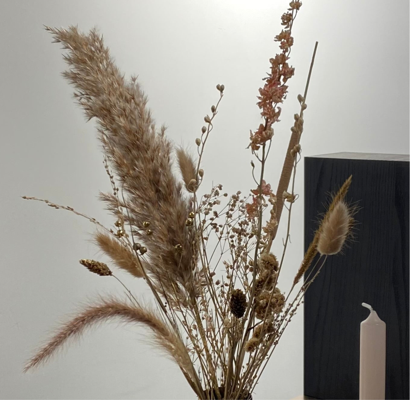 DIY Droogbloemen Beige/Goud Mix