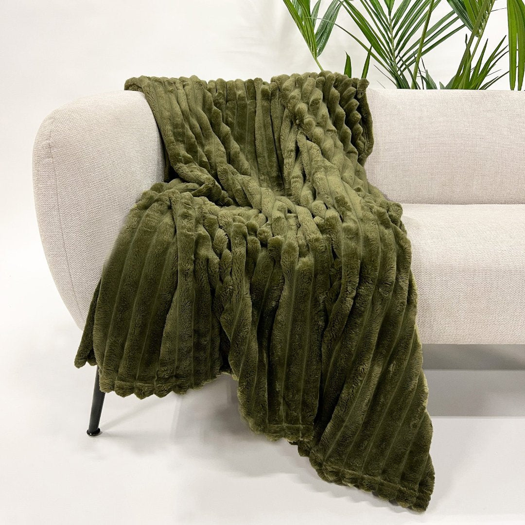 Plaid RICKY Military Olive 150x200cm
