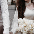 Bruidsboeket - Reflexed White Roses